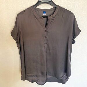 Old Navy Women's Gray Satin Blouse